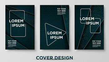 Modern abstract covers set. Cool gradient shapes composition, shapes, geometric elements. Applicable for placards, brochures, posters, covers and banners. Eps10 vector