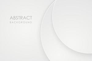 Abstract 3d background with white paper layers. Vector geometric illustration of overlap. Graphic design element. Minimal design. Decoration for business presentation