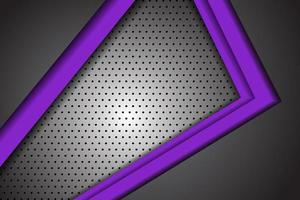vector abstracto púrpura gris metal plata superposición dirección con flecha combinación diseño moderno tecnología futurista fondo vector ilustración
