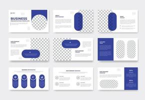 Modern Corporate Business presentation slides template or annual report presentation template and modern keynote presentation or company profile brochure vector