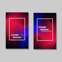 Modern abstract covers set. Cool gradient shapes composition, shapes, geometric elements. Applicable for placards, brochures, posters, covers and banners. Eps10 vector