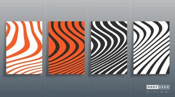 Wavy Lines Minimal design for flyers, posters, brochure covers, background, wallpaper, typography, or other printing products. Vector illustration.