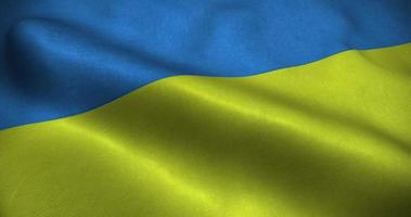 ukraine wehende flagge nahtlose schleifenanimation. 4k-Auflösung video