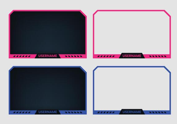 live Streaming screen panel overlay design template neon theme or Live streaming button