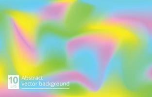 Abstract wavy blurred gradient background with liquid shape. Trendy minimal backdrop. Vector illustration