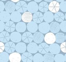 Simple semless pattern with hand drawn circle. Abstract polka dot background in scandinavian style. Retro vector illustration for print, design, fabric.