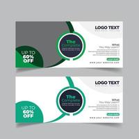 Online learning courses banner design vector