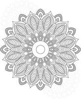 mandalas para colorear para adultos y niños vector