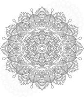 Mandala Coloring Pages For Adults And kids vector