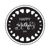 Happy Mother's Day Calligraphy. vector illustration