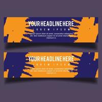 Vector abstract design banner web template