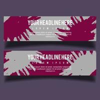 Vector abstract design banner web template