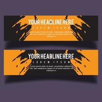 Vector abstract design banner web template