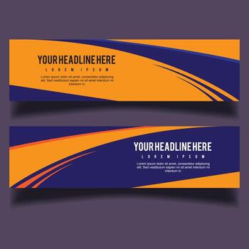 Vector abstract design banner web template