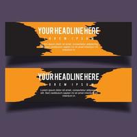 Vector abstract design banner web template