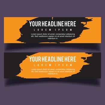 Vector abstract design banner web template
