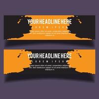 Vector abstract design banner web template