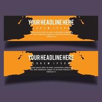 Vector abstract design banner web template