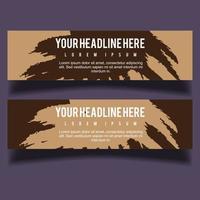 Vector abstract design banner web template