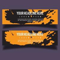 Vector abstract design banner web template