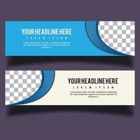 Vector abstract design banner web template