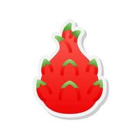 Dragon fruit sticker icon, Vector, Illustration. vector