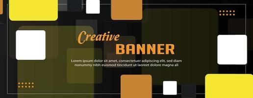 banner background, colorful plaid creative design vector