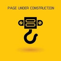 hoisting and crane hook symbol illustration vector