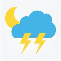 Isolated Weather Icons EPS 10 Free Vector Graphic