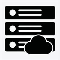 Isolated Internet of Things Glyph Icons EPS 10 Free Vector Graphic