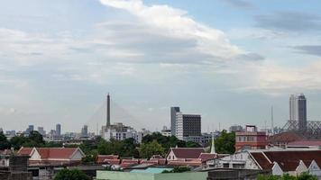 bangkok thailand 27 maj 2022 timelapse av utsikten över bangkok city i ett förortsområde video