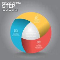 infografía vectorial. plantilla para diagrama, gráfico, presentación y gráfico. concepto de negocio con 4 opciones, partes, pasos o procesos. vector