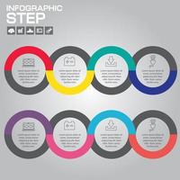 Diagrama de proceso de 4 pasos. diagrama de proceso de negocio. infografía de gráfico de proceso. gráfico de proceso de arte infográfico. concepto de infografía de gráfico de proceso. ilustración de gráfico de proceso. web de infografía de gráfico de proceso. vector