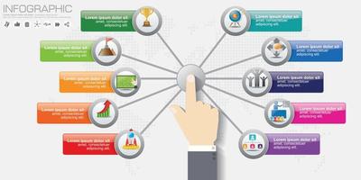 Abstract 3D digital illustration Infographic. Vector illustration can be used for workflow layout, diagram, number options, web design.