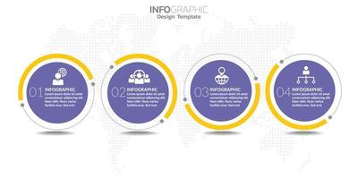 elementos infográficos para contenido, diagrama, diagrama de flujo, pasos, partes, línea de tiempo, flujo de trabajo, gráfico. vector