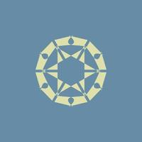 pastel colored symbol for logo vector