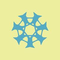pastel colored symbol for logo vector
