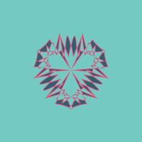 pastel colored symbol for logo vector