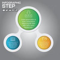 3 Steps Infographic Design Elements for Your Business Vector Illustration.