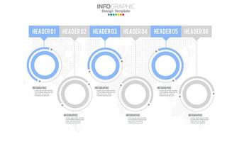 Business timeline infographic chart template design vector