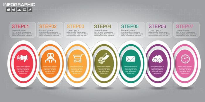 Timeline infographics design template with options, process diagram, vector eps10 illustration