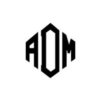 ADM letter logo design with polygon shape. ADM polygon and cube shape logo design. ADM hexagon vector logo template white and black colors. ADM monogram, business and real estate logo.