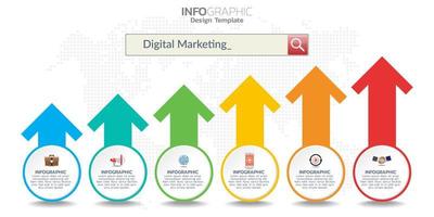 Infographic elements for content, diagram, flowchart, steps, parts, timeline, workflow, chart. vector