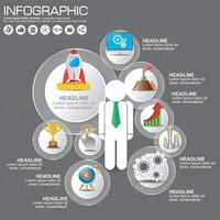 Infografía de ilustración digital 3d abstracto. La ilustración vectorial se puede utilizar para el diseño de flujo de trabajo, diagrama, opciones numéricas, diseño web. vector