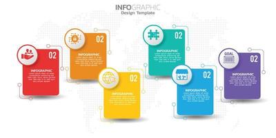 Infographic timeline elements for content, diagram, flowchart, steps, parts, timeline, workflow, chart. vector