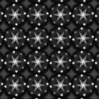 fondo geométrico de estrellas circulares abstractas oscuras vector