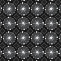 Dark Abstract circular stars geometric background vector