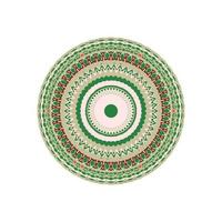 Ornamental round pattern. colorful mandala on white background. Vector illustration.