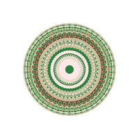 Ornamental round pattern. colorful mandala on white background. Vector illustration.