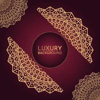 Luxury mandala background with golden elements vector in illustration graphic design Premium Vector